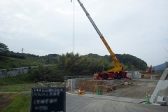 6　PL-L型擁壁ザ・ウォールレッカー据付け