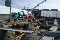 基礎コンクリート打設